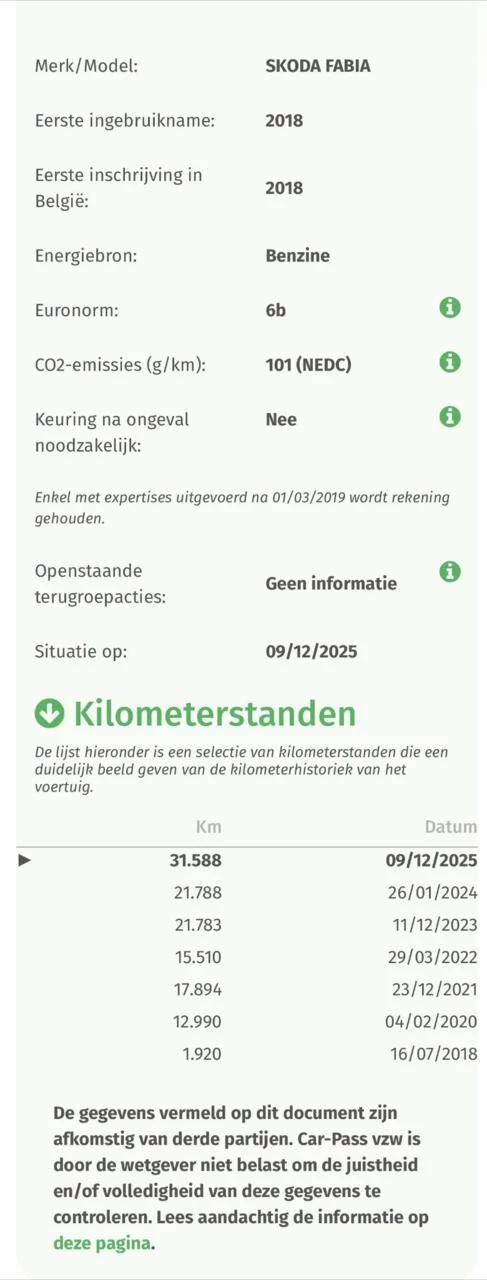 Hoofdafbeelding Škoda Fabia