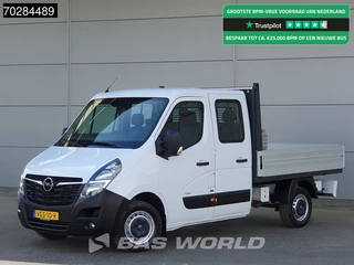 Opel Movano 135PK Open Laadbak Dubbel Cabine Trekhaak LED Airco Cruise Euro6 Pritsche Pickup Open Box Airco Trekhaak Cruise control