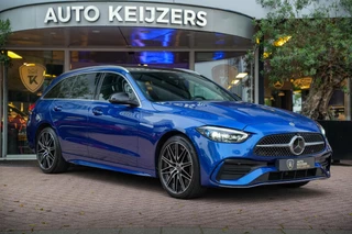 Hoofdafbeelding Mercedes-Benz C-Klasse Mercedes-Benz C-klasse 300 e AMG Line Panoramadak Full Ambient Adapt. Cruise Laser LED 360Cam 19''LM