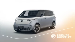 Hoofdafbeelding Volkswagen ID. Buzz Volkswagen ID. Buzz Pro Bulli Limited 286pk 86 kWh LWB | 7-zits | Trekhaak | AssistancePlus pakket | ComfortPlus pakket | Design pakket | Open & Close pakket