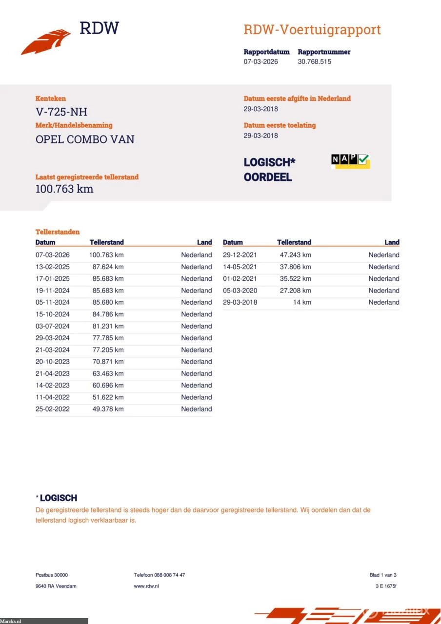 Hoofdafbeelding Opel Combo