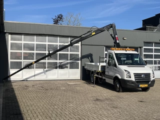 Volkswagen Crafter 35 2.5 TDI L2 HIAB 035 laadkraan Trekhaak 3000kg trekgewicht Airco Tachograaf Pto Openlaadbak Pick-up Werkverlichting Bpm vrij voor particulier gebruik!!