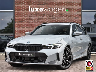 Hoofdafbeelding BMW 3 Serie BMW 3 Serie Touring 330e xDrive M-Sport Pano ACC Trekh HUD HiFi Leder Brooklyngrau!