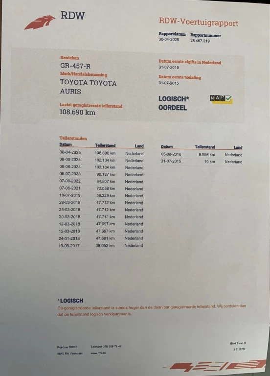 Hoofdafbeelding Toyota Auris