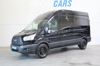 Ford Transit 350 2.0 TDCI L2/H2 Trend AWD 4X4 170PK ZWART AIRCO TREKHAAK CRUISE 12/2018 LEASE V/A € 112,- pm INRUIL MOGELIJK