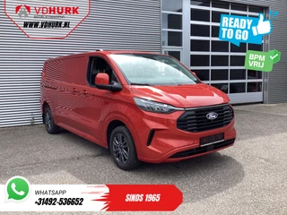 Ford Transit Custom 2.0 TDCI 150 pk L2 Limited BPM VRIJ! Garantie tot 1-28'/ Adapt. Cruise/ LED/ Stoelverw./ Stuurverw./ Carplay/ PDC/ Camera