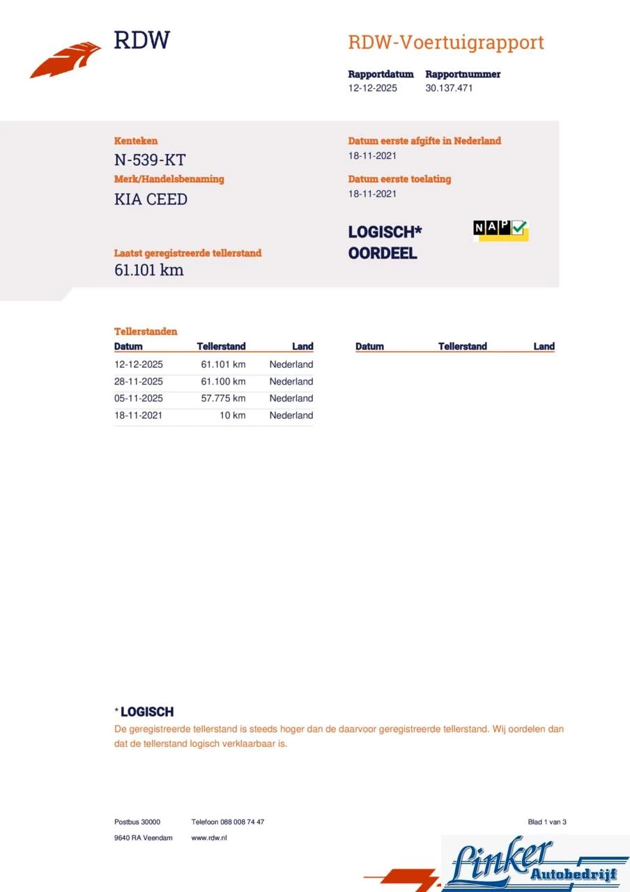 Hoofdafbeelding Kia Ceed