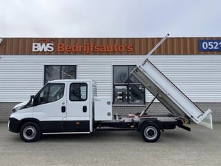 Iveco Daily 35S14 2.3 410 pickup kipper DC 7 persoons / rijklaar € 25.950 ex btw / euro 6 diesel / lease vanaf € 464 / opbergkast / trekhaak 3500 kg / cruise control !