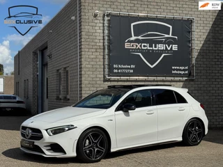 Hoofdafbeelding Mercedes-Benz A-Klasse Mercedes-Benz A-klasse AMG 35 4MATIC Advantage PANO|BURMESTER|ACC|LANEASSIST|BLINDSPOT|STOEL VERWARMING