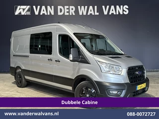 Ford Transit 2.0 TDCI 131pk L3H2 Dubbele Cabine Euro6 Airco | 6-Zits | LED | 2500kg Trekhaak | Cruisecontrol Verwarmde voorruit, Parkeersensoren