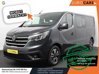 Renault Trafic 2.0 Blue dCi 150 Automaat L2H1 Adv. Dubbele Cabine Navigatie Airco Lichtmetalen velgen Betimmering Trekhaak Camera Parkeer sensoren Dab