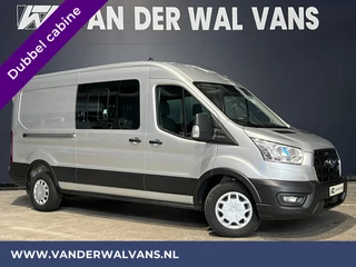 Ford Transit 2.0 TDCI 131pk L3H2 Dubbele Cabine Euro6 Airco | 6-Zits | LED | 2500kg Trekhaak | Cruisecontrol Verwarmde voorruit, Parkeersensoren