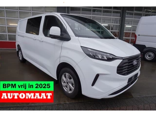 Hoofdafbeelding Ford Transit Custom Ford Transit Custom 320L 2.0 TDCI 170PK L2H1 Limited DubbelCabine Automaat Schuifdeur L/R Nr. V093 | Airco | Adap.Cruise | Navi | 360 Camera