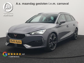 CUPRA Leon Sportstourer 1.4 e-Hybrid VZ Plug In Hybrid 245pk Dealer O.H PHEV | Keyless | Cruise Control | Lederen Sportstoelen Verwarmd | Navigatie | Virtual | Front & Lane Assist | Sportstuur Verwarmd | Sfeerverlichting | DAB | 19"L.M |