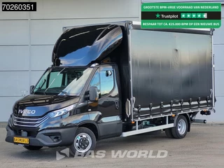Iveco Daily 35C21 3.0L 210PK Automaat Schuifzeilen Laadklep ACC LED CarPlay Euro6 Schuifzeil Zeilen Koffer Meubelbak Bakwagen 22m3 Airco