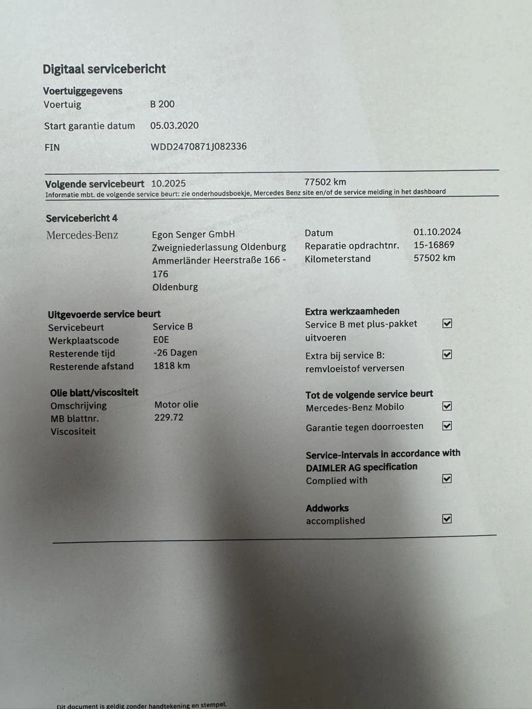 Hoofdafbeelding Mercedes-Benz B-Klasse