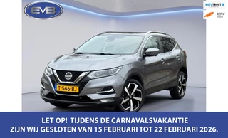 Nissan Qashqai 1.3 DIG-T 158pk TEKNA + AUTOMAAT, panoramadak, luxe lederen interieur, 360 camera, stoelverwarming