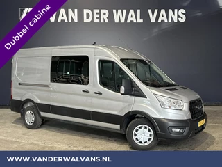 Ford Transit 2.0 TDCI 131pk L3H2 Dubbele Cabine Euro6 Airco | 6-zits | 2500kg Trekhaak | Cruisecontrol, Parkeersensoren, Verwarmde voorruit