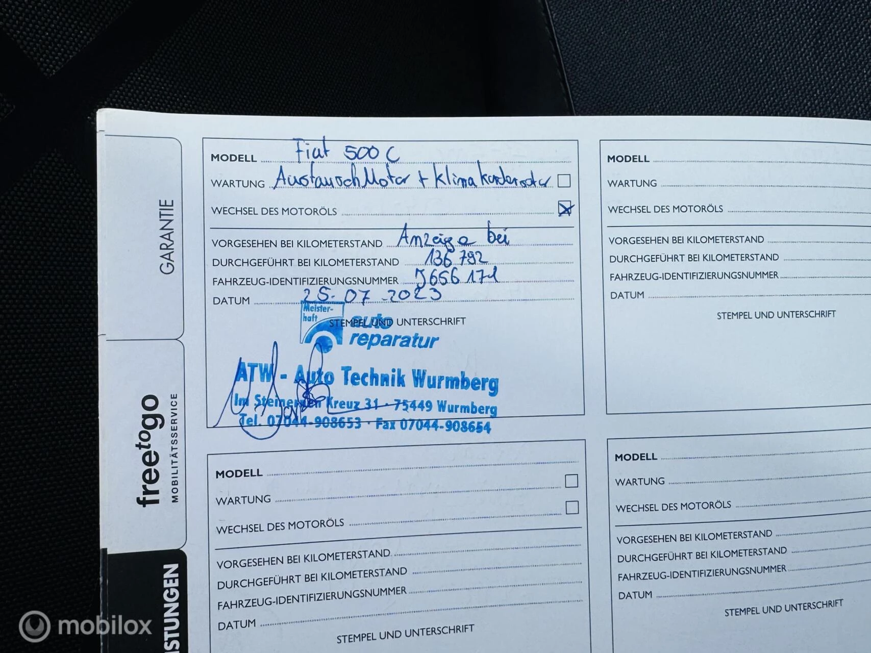 Hoofdafbeelding Fiat 500C