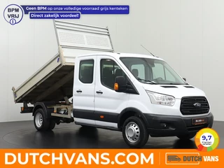 Ford Transit 2.0TDCI 170PK Dubbele Cabine Kipper | Airco | 7-Persoons | Trekhaak 3500Kg