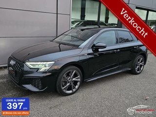 Hoofdafbeelding Audi A3 Audi A3 Sportback 40 TFSI e 3x S-Line Panorama/Black edition