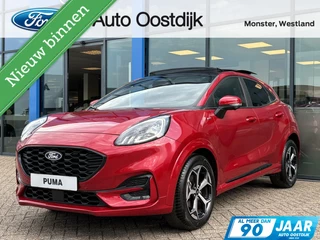 Ford Puma 1.0 EcoBoost Hybrid ST-Line 125PK Automaat NIEUW MODEL!! Panodak Afn. Trekhaak Winterpack MATRIX-LED Elek. Achteklep Adaptieve Cruise SYNC4 Keyless Navi Privacy Glass *Full Options*