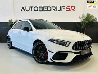 Hoofdafbeelding Mercedes-Benz A-Klasse Mercedes-Benz A-klasse AMG 45 S 4MATIC+ Headup|Panoramadak|Schaalstoelen|Stoelkoeling|BOMVOL!