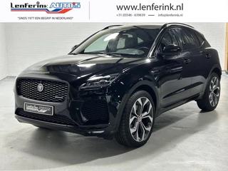 Jaguar E-PACE P200 R-Dynamic HSE AWD Aut. 200 pk Panodak Black Pack, Apple Carplay, Navi, 360 Camera, Leder Zwart, 21" LMV, Elek. Achterklep, Slechts 18 dkm!