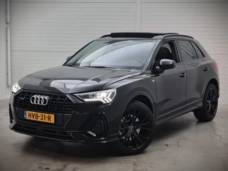 Audi Q3 40 TFSI quattro S Line Pro Line S | 190 PK | Panoramadak | Matrix Led | Stoelverwarming | Leer | Dodehoekdetectie | Automaat | BTW | Black Edition | Cruise Control | Virtual | Navigatie | Dealer Onderhouden |