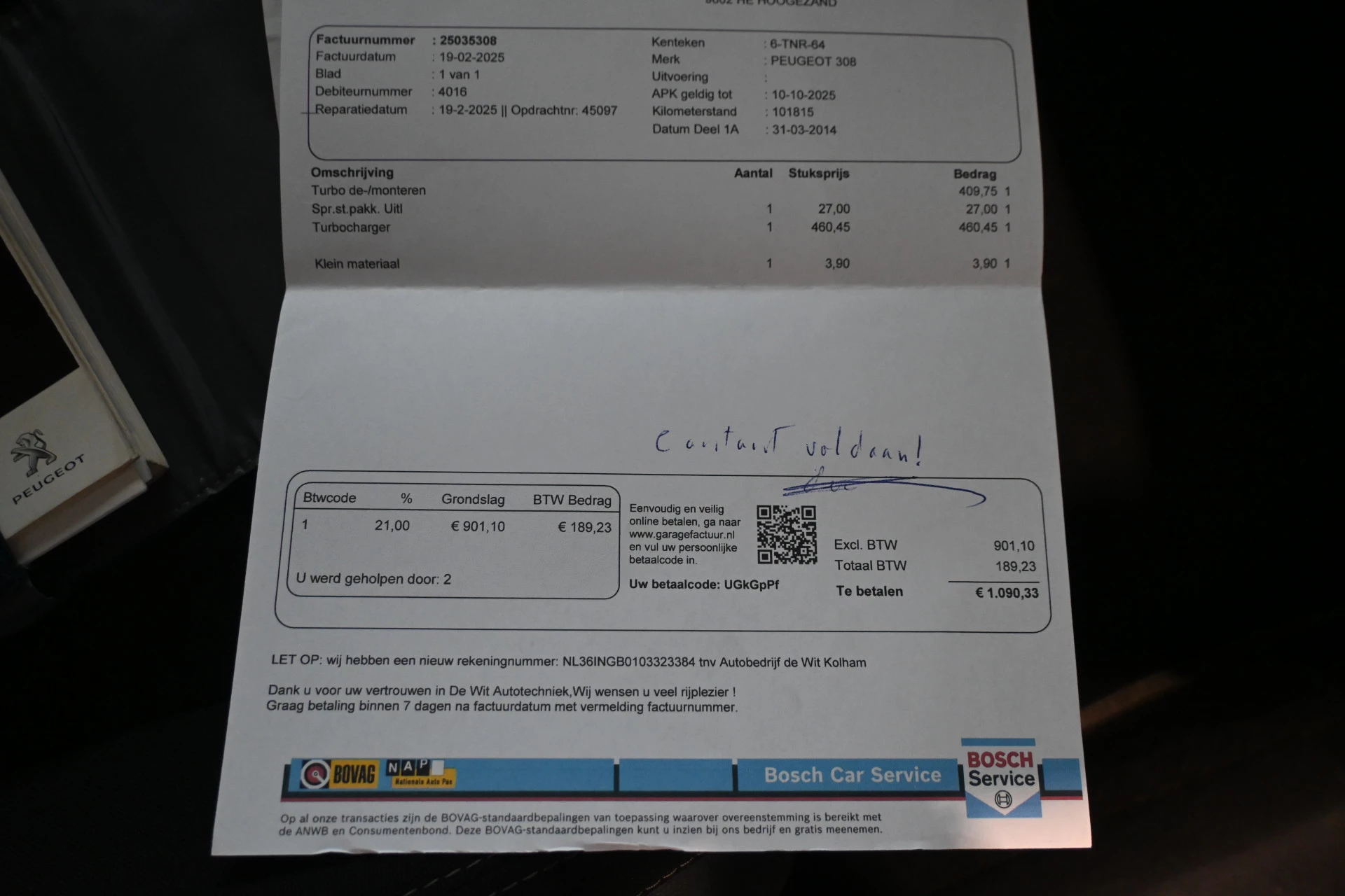 Hoofdafbeelding Peugeot 308