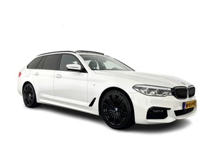 BMW 5 Serie Touring 520d High Executive M-Sport-Pack Aut. *PANO | DAKOTA-FULL-LEATHER | HEAD-UP | ADAPT.CRUISE | FULL-LED | MEMORY-PACK | DIGI-COCKPIT | NAVI-FULLMAP | CAMERA | COMFORT-SEATS | DAB+ | KEYLESS | TOWBAR | 18''ALU*