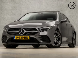 Mercedes-Benz A-Klasse 180 AMG Sport Automaat (SCHUIFDAK, SFEERVERLICHTING, MEMORY SEATS, LEDER/ALCANTARA, WIDE SCREENS, STOELVERWARMING, GETINT GLAS, CAMERA, NIEUWE APK, NIEUWSTAAT)