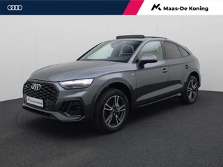 Hoofdafbeelding Audi Q5 Audi Q5 Sportback 50 TFSIe 220kW/300PK S Line · Panoramadak · Camera · Dodehoeksensor · Elektrische stoelen · Apple Car Play Navigatie · Garantie tot april 2026