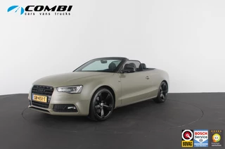 Hoofdafbeelding Audi A5 Audi A5 Cabriolet 1.8 TFSI S line > 177pk/Cabrio/Dark Green&black/Sportstoelen verwarmbaar...