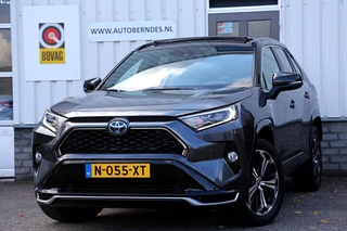 Toyota RAV4 2.5 Plug-in Hybrid AWD Bi-Tone Plus*NL-Auto*Fabrieksg. t/m01-2032*1ste Eig*Perfect Toyota Onderh.*Pano/HUD/Leder/Stoelverw.V+A/Stoelkoeling/JBL/360/Keyless Entry+Go/Memorie/DAB/Dodehoek/Parkeersens.V+A/19 inch LM*