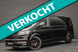 Volkswagen Transporter 2.0 TDI L2H1 150PK FULL BLACK / JB- EDITION / LEDEREN BEKLEDING / VERLAGINGSVEREN / APPLE CARPLAY / SPOILER