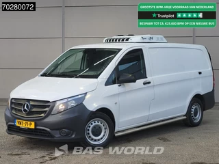 Mercedes Vito 114 Automaat L2H1 Koelwagen Navi Airco Cruise Parkeersensoren Euro6 Koelwagen Koel Kühlwagen Kühler 5m3 Airco Cruise control