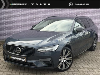 Volvo V90 2.0 T8 Plug-in hybrid AWD Ultimate Dark | 360° Camera | Massage | Luchtvering | Trekhaak | 20"lm velgen | Bowers & Wilkins | Adaptieve cruise | Panoramadak | Gelaagd glas | Geventileerd leer |