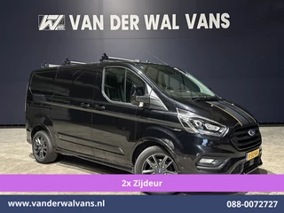 Ford Transit Custom 2.0 TDCI 185pk L1H1 Sport Euro6 Airco | 2x zijdeur | Xenon | Camera | Navigatie | LM velgen Trekhaak, Adaptieve Cruisecontrol, Stoelverwarming, Verwarmde voorruit, Parkeersensoren, Dakdragers, Bijrijdersbank