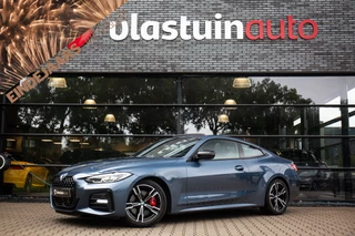 BMW 4 Serie Coupé 430i High Executive M-Sport 245pk , Arctic Race blauw, Panoramadak, Sportstoelen, Adaptive cruise,
