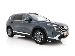 Hyundai Santa Fe 1.6 T-GDI HEV Premium Sky (INCL.BTW) *PANO | HEAD-UP | LEATHER | FULL-LED | ADAPTIVE-CRUISE | BLINDSPOT | MEORY-PACK | DIGI-COCKPIT | SHIFT-PADDLES | PRIVACY-GLASS | NAVI-FULLMAP | 19''ALU*