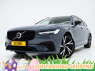 Volvo V90 2.0 T6 Plug-in hybrid AWD Plus Dark Long Range | Panoramadak | Pilot Assist | Trekhaak | Leder | Harman/Kardon | 360 | Keyless | Carplay