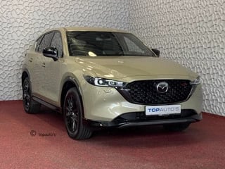 Mazda CX-5 E-SKYACTIV MHEV 2.0 165 PK HOMURA LEER BOSE ELEK.KLEP HEADUP 360.CAMERA 19''LMV FULL LED CARPLAY NAVI STOEL/STUUR VERW. STOELKOELING DIG.DASH 04/2024