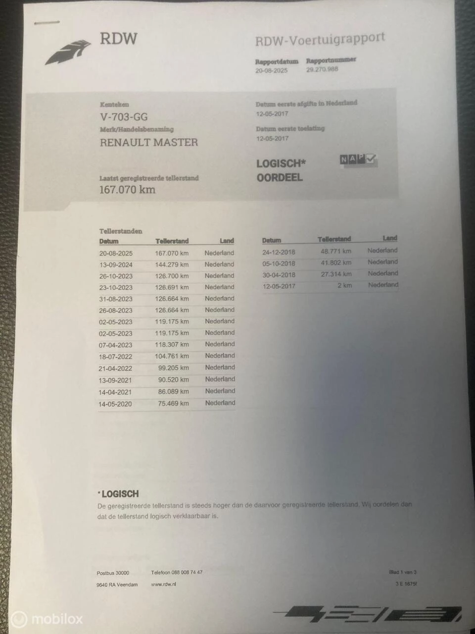 Hoofdafbeelding Renault Master