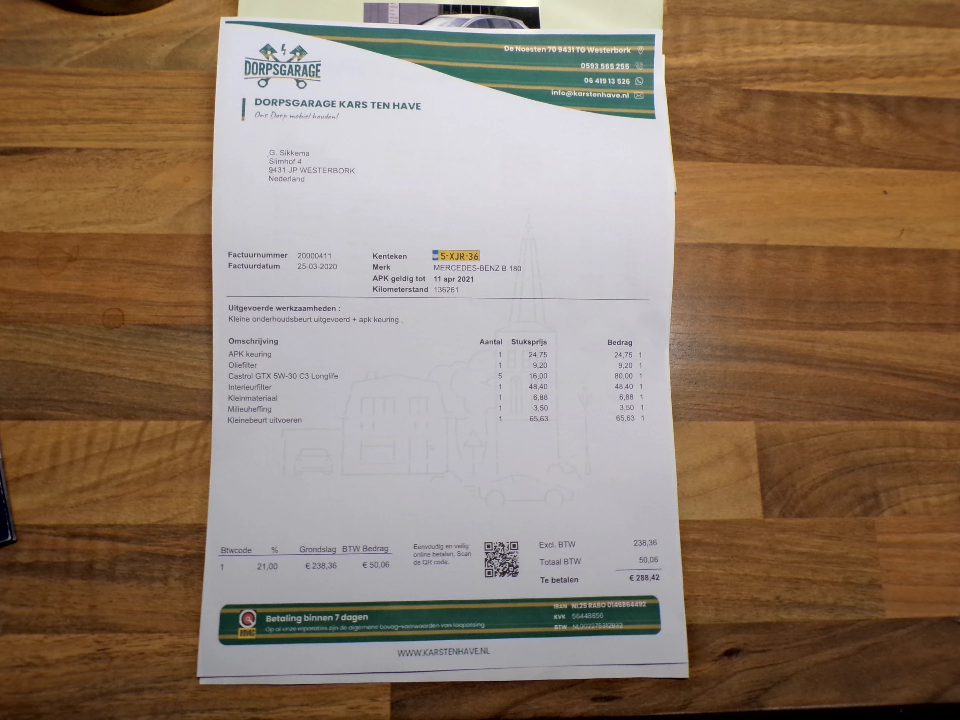 Hoofdafbeelding Mercedes-Benz B-Klasse