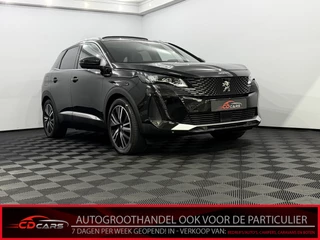 Peugeot 3008 1.6 HYbrid4 300 GT Pack Business Panoramadak, 360 Camera, Navi, Keyless start, Rijstrook correctie, Stoelverwarming, Elektrische achterklep, Half leder