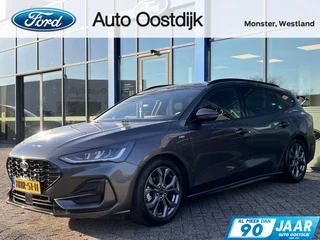 Ford Focus 1.0 EcoBoost Hybrid ST Line Wagon 155PK Automaat SYNC 4 Winterpack Adaptieve Cruise Navi Climate Carplay Camera Privacy Glass Blind-Spot Parkeersensoren *1500KG Trekgewicht*