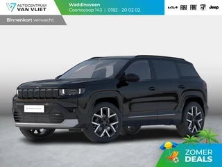 Jeep Compass First Edition 74 kWh | Adapt. Cruise | Camera | Carplay | 20" | Elektr. A-Klep | Navi | Winter Pack | Schuif/Kanteldak | Premium Pack | Conv. Pack | Warmtepomp