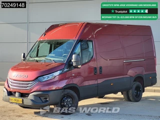 Hoofdafbeelding Iveco Daily Iveco Daily 35C21 3.0L Automaat 2x Schuifdeur 210PK L2H2 Dubbellucht 2025-Model 3,5t Trekhaak ACC LED Navi Camera Parkeersensoren Euro6 L2 12m3 Airco Trekhaak
