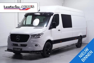 Mercedes-Benz Sprinter 315 CDI 150 pk L3H2 Black&White Dubbel Cabine Navi, 360 Camera, AMG Grille, 18" LMV, Sidebars, Zonneklep, 6-Zits